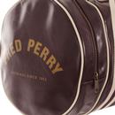 FRED PERRY Classic Retro Barrel Bag - Maroon