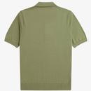 Fred Perry Combed Cotton Pointelle Knitted Shirt M