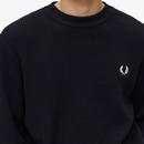 Fred Perry Combed Cotton Waffle Stitch Jumper B