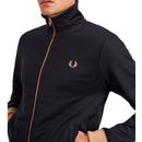 FRED PERRY Mens Retro Contrast Trim Track Top (N)