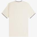 Fred Perry Retro Mod Tipped Crepe Pique T-shirt E