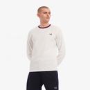 FRED PERRY Long Sleeve Crepe Jersey Ringer Tee