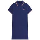 Fred Perry D3600 143 Twin Tipped Polo Dress in French Navy