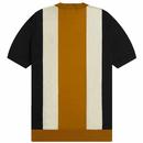 Fred Perry Colour Block Striped Fine Knit T-shirt