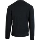 FRED PERRY Men's Retro Fleece Sweatshirt (Black)