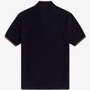 FRED PERRY Retro 60s Mod Funnel Neck Cycling Top N