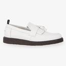 Fred Perry x George Cox Mod Tassel Loafer Shoes in White