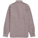 FRED PERRY Mod Long Sleeve Gingham Check Shirt M