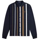 Fred Perry Gradient Stripe L/S Mod Polo Shirt N