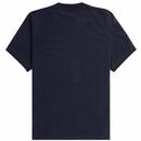 Fred Perry Yarn Dyed Gradient Stripe T-shirt Navy