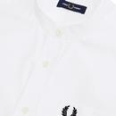 FRED PERRY Retro 60's Grandad Collar Oxford Shirt