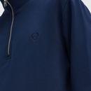 Fred Perry Retro 80s Half Zip Tipped Sweatshirt TB