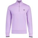 Fred Perry Half Zip Sweatshirt in Ultra Violet M3574 W51