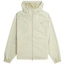 Fred Perry Hooded Shell Jacket in Light Oyster J7902 P04