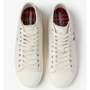 Hughes FRED PERRY Men's Retro Mid Canvas Trainers 