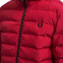 FRED PERRY Insulated Padded Hooded Jacket SIREN