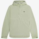 Fred Perry Retro Warm Up Overhead Shell Jacket in Seagrass J5567 M37