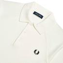 FRED PERRY Retro Mod Textured Knitted Polo Shirt 