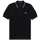 FRED PERRY Tipped Texture Knit Mod Polo Shirt (B)
