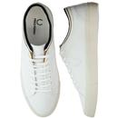Kendrick FRED PERRY Retro Tipped Canvas Trainers