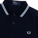 FRED PERRY Mod Long Sleeve Twin Tipped Pique Polo 