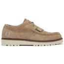 Low Kenney Fred Perry Hairy Suede Retro Loafers WG