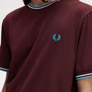 FRED PERRY M1588 Mod Twin Tipped T-Shirt (O/E)