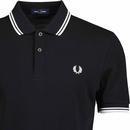 FRED PERRY M3600 350 Twin Tipped Polo Shirt (B/W)