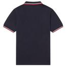 FRED PERRY M3600 Mod Twin Tipped Polo Shirt N/R/W