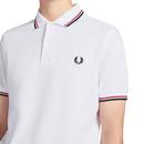 FRED PERRY M3600 Mod Twin Tipped Polo Shirt W/R/B