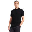 FRED PERRY M3600 Twin Tipped Mod Polo Shirt B/G/A
