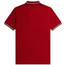 FRED PERRY M3600 Twin Tipped Mod Polo Shirt BLOOD
