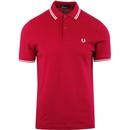FRED PERRY M3600 Mod Twin Tipped Polo Shirt SIREN