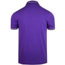 FRED PERRY M3600 Mod Twin Tipped Polo Shirt PURPLE