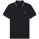 FRED PERRY Mens Mod Twin Tipped Pique Polo B/C/M