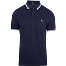 FRED PERRY M3600 Mod Twin Tipped Polo Shirt CARBON