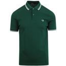 fred perry m3600 mod twin tipped polo shirt ivy