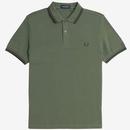 FRED PERRY M3600 Mod Twin Tipped Polo Shirt LWG/NG