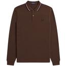 M3636 FRED PERRY Mod L/S Twin Tipped Polo BT/DP/B