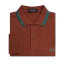 M3636 FRED PERRY Mod L/S Twin Tipped Polo WB/DM