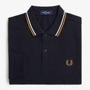 M3636 FRED PERRY Mod L/S Twin Tipped Polo N/SW/SS