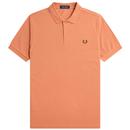 Fred Perry M6000 Pique Tennis Shirt in Light Rust M6000 R43