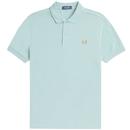 Fred Perry M6000 Pique Shirt in Silver Blue