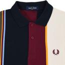 FRED PERRY M8854 Mod Vertical Stripe Polo Top (N)