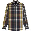 Fred Perry Men's Mod Madras Check Shirt in Navy M9625 608 