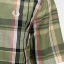 Fred Perry Madras Check Linen Blend Summer Shirt O