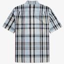 Fred Perry Madras Check Linen Blend Summer Shirt S