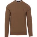 FRED PERRY Merino Wool Knitted Crew Neck Jumper DC