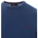 FRED PERRY Merino Wool Knitted Crew Neck Jumper SB