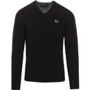 FRED PERRY Men's Merino Wool Tipped V-Neck Jumper